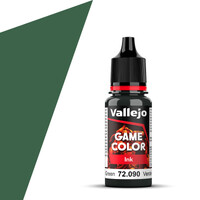 Vallejo Game Color Black Green 18ml - Ink