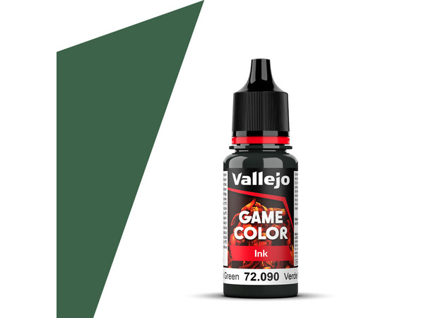 Vallejo Game Color Black Green 18ml - Ink 