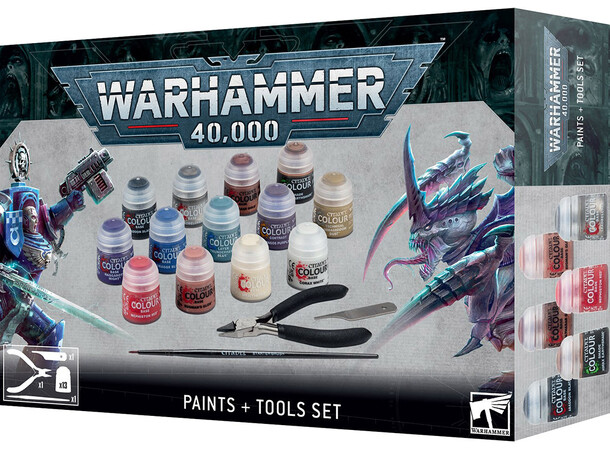 Warhammer 40K Paints + Tools Set