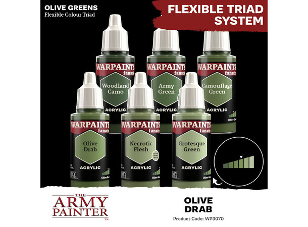 Warpaints Fanatic Olive Drab Army Painter 