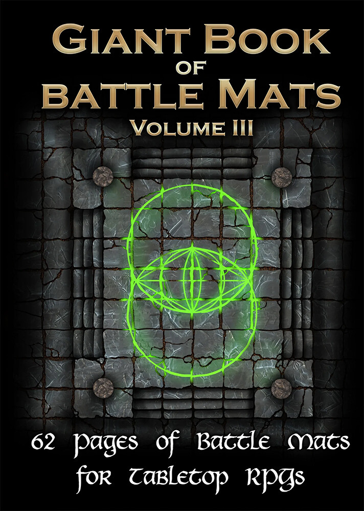 Book of BattleMats GIANT VOL.3 60 sider 60 sider Spiralinnbundet-2,5cm rutenett
