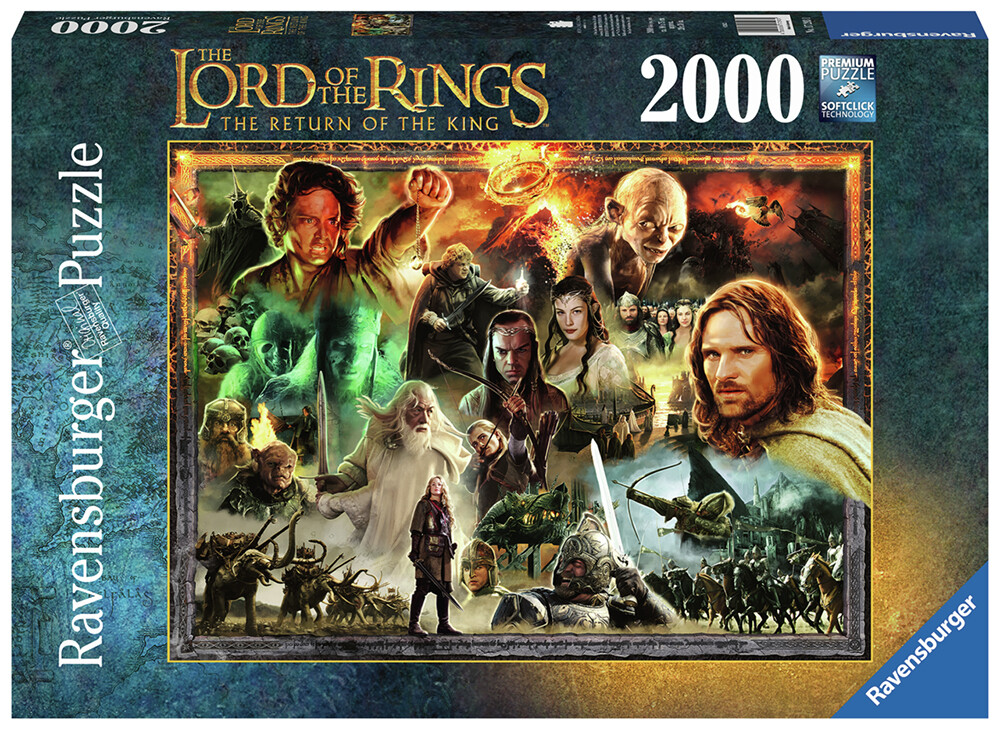LotR Return of the King 2000 biter Ravensburger Puzzle Puslespill
