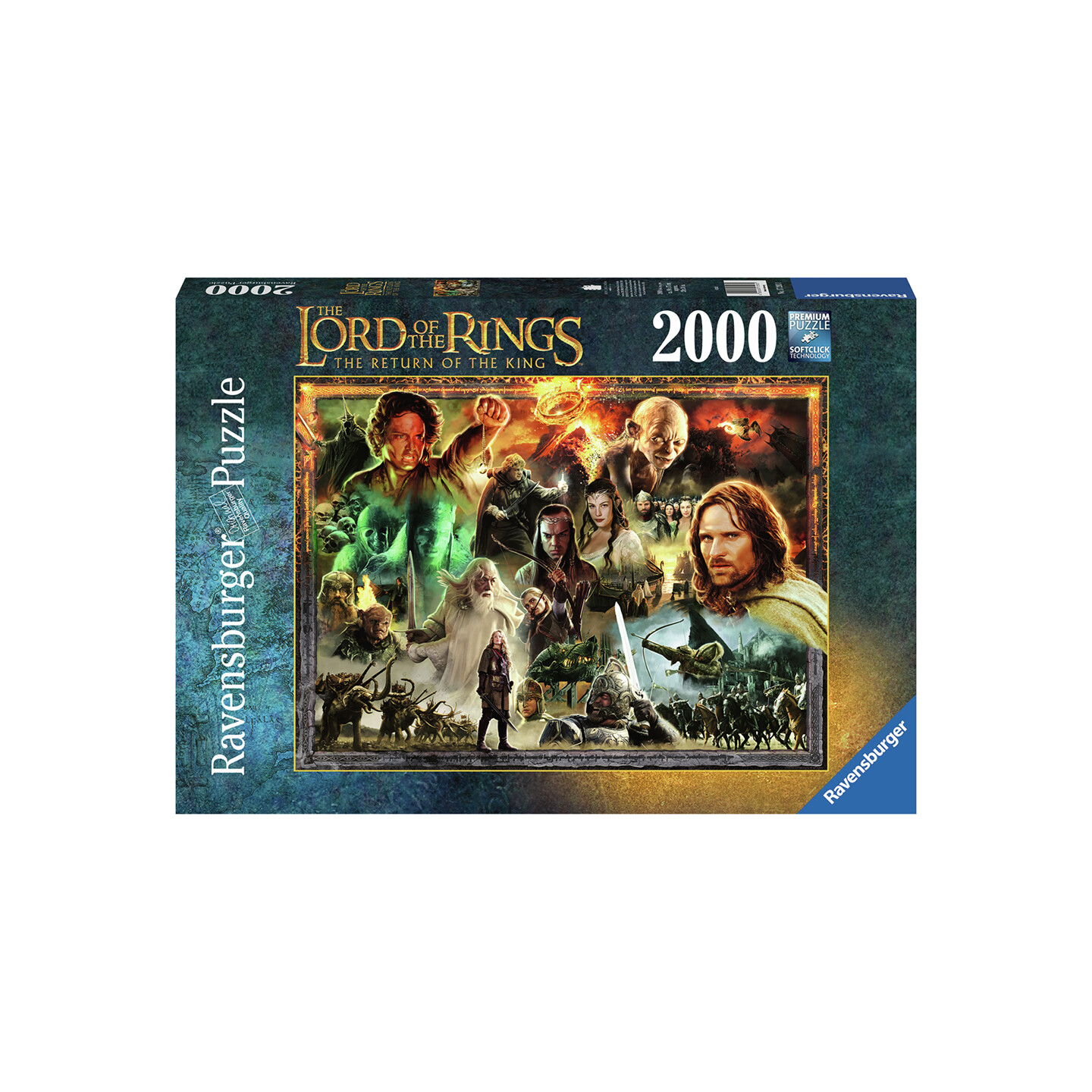 LotR Return of the King 2000 biter Ravensburger Puzzle Puslespill