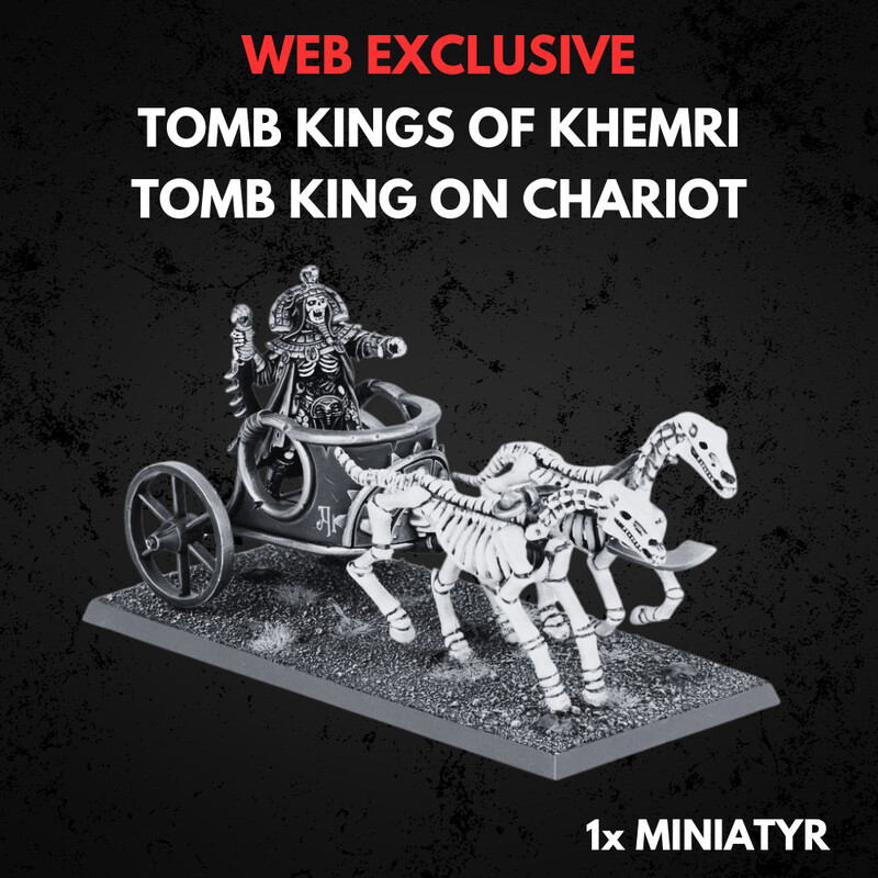 Figurine Warhammer AoS – Chariot Khemri Roi Des Tombes – Games Workshop, Partiellement Peinte