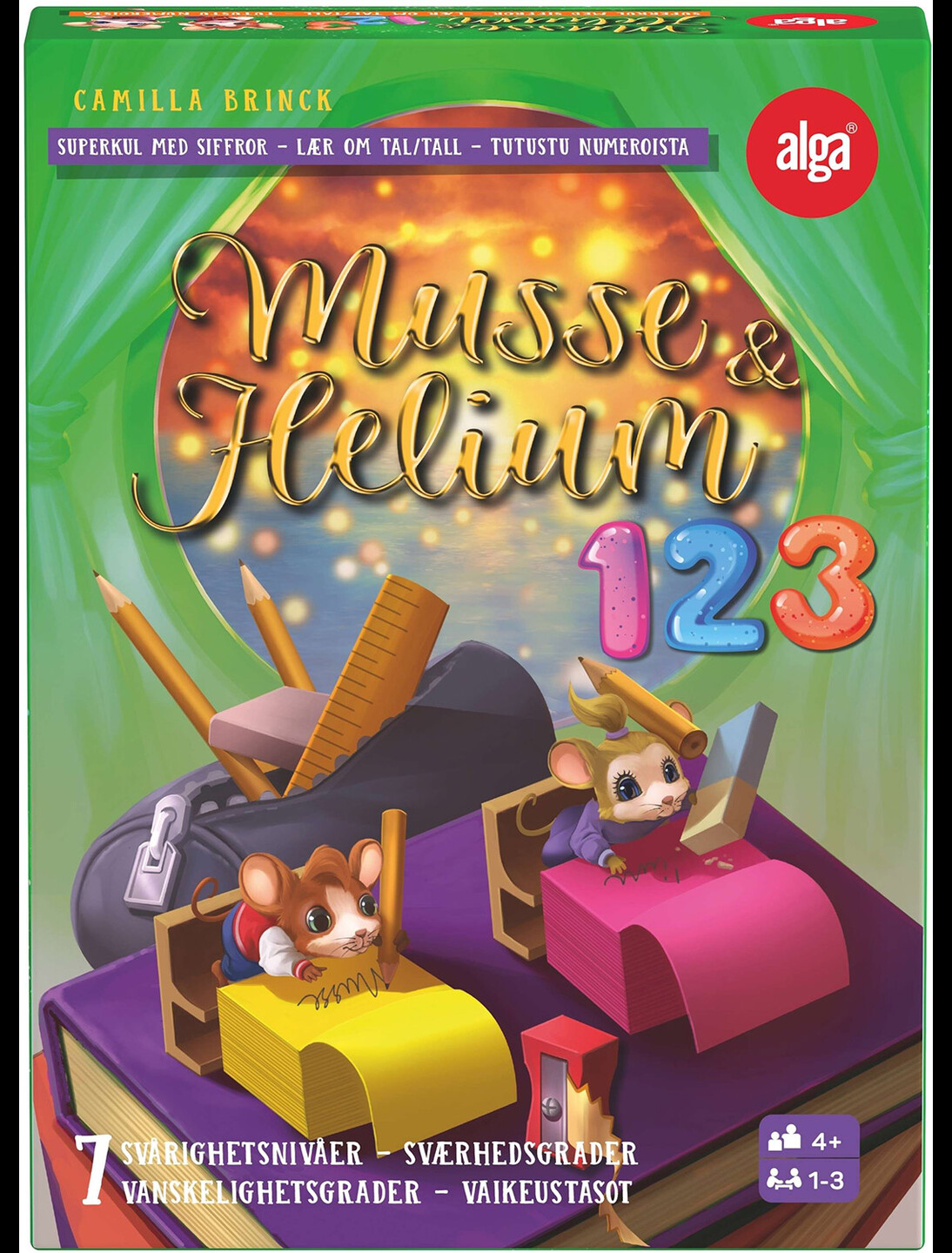 Musse & Helium 123 Kortspill Norsk utgave