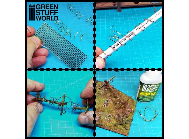 Barbed Wire (Photo-etched) - 2 stk Green Stuff World 