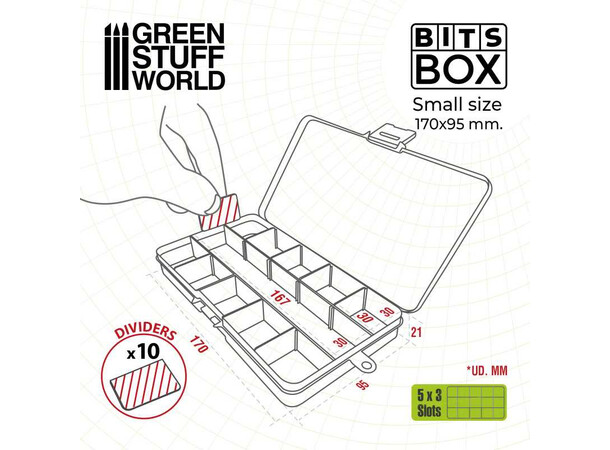 Bit Box Förvaring - Small Green Stuff World 