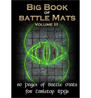 Book of BattleMats BIG VOL. 3 - 60 sider Spiralinnbundet - 2,5cm rutenett 