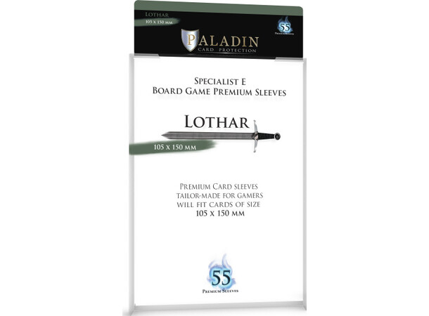 Brädspel Kortskydd 55 st 105x150 Paladin Lothar Specialist E 