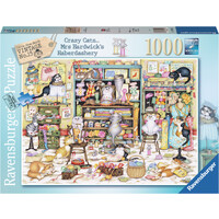 Crazy Cats Haberdashery 1000 bitar Pussel - Ravensburger Puzzle