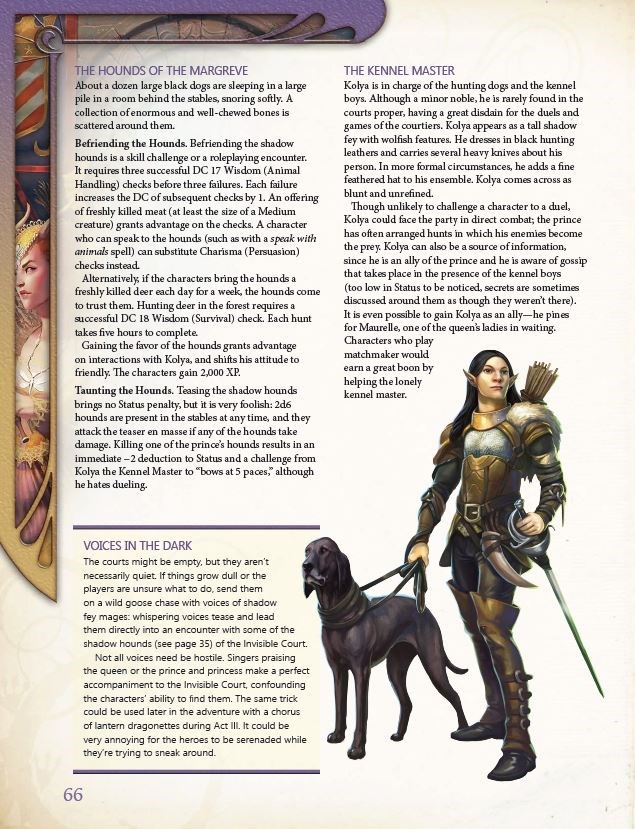 D D 5E Adventure Courts of Shadow Fey Dungeons Dragons Scenario Level