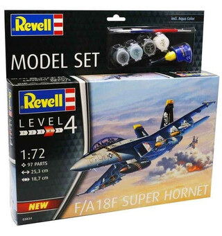 F/A-18F Super Hornet Model Starter Set Revell 1:72 Byggesett