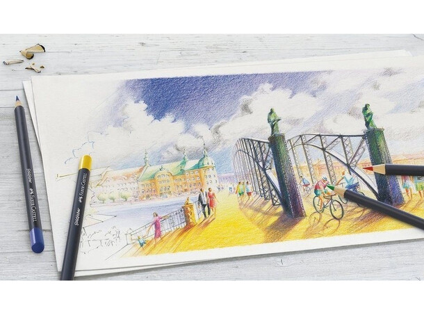 Faber Castell Goldfaber Färgpennor 36 färgpennor i plåtask 