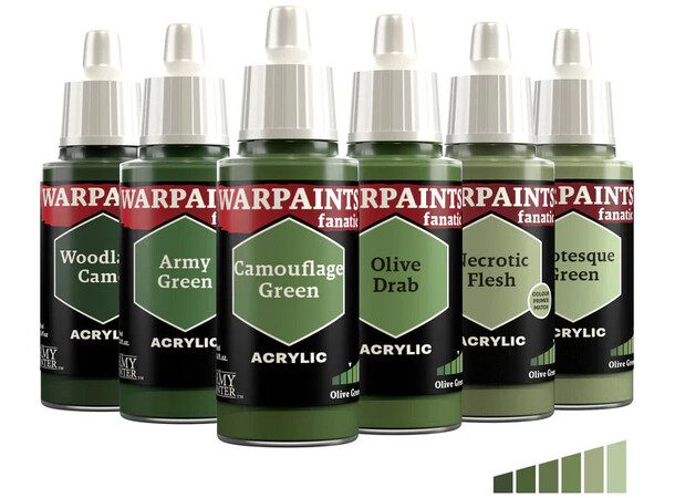 Flexible Triad Olive Greens Army Painter Warpaints Fanatic