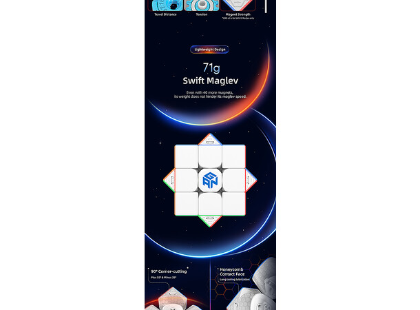 GAN13 Maglev UV Stickerless Speed Cube