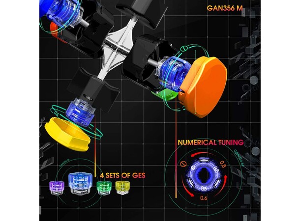 GAN356 M Standard Stickerless Speed Cube 