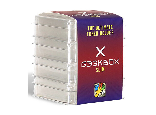 Geekbox Token Holder Slim - 4 st Förvaringslåda för brickar/tärningar++. 