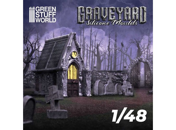 Graveyard Silicone Mould 1:48 Green Stuff World 