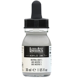 Ink Acrylic Neutral Grey 5 Liquitex 599 - 30 ml