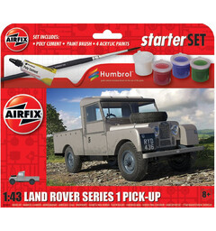 Land Rover Series 1 Pickup Starter Set Airfix 1:43 Byggsats 8 cm