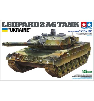 Leopard 2 A6 Tank UKRAINE Tamiya 1:35 Byggesett