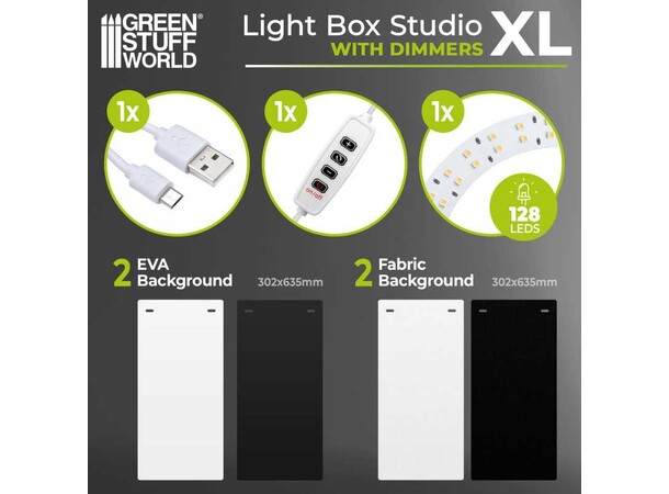 Lightbox Studio XL Proffe miniatyrbilder Green Stuff World 