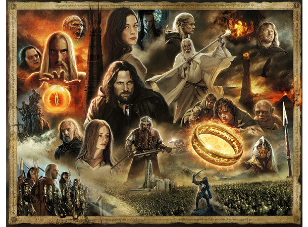 LotR The Two Towers 2000 bitar Ravensburger Puzzle Pussel 