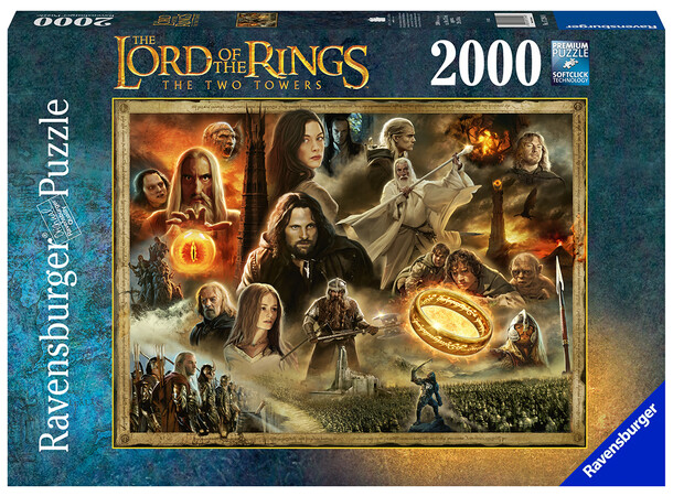 LotR The Two Towers 2000 biter Ravensburger Puzzle Puslespill