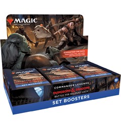 Magic Battle Baldurs Gate Set Display Commander Legends D&amp;D - 18 boosterpakker
