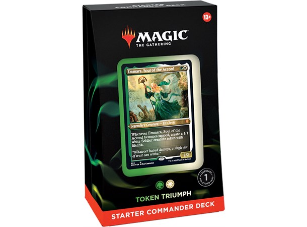 Magic Starter Commander Deck Token Trium Token Triumph - Grønn/Hvit