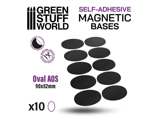 Magnetic Bases - 90x52mm (10 st) Green Stuff World 