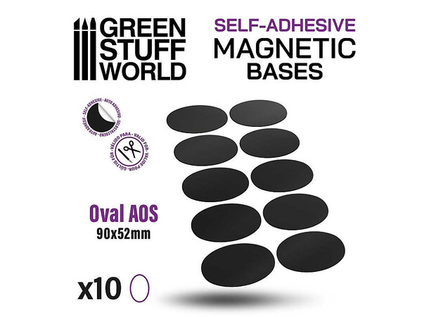 Magnetic Bases - 90x52mm (10 stk) Green Stuff World