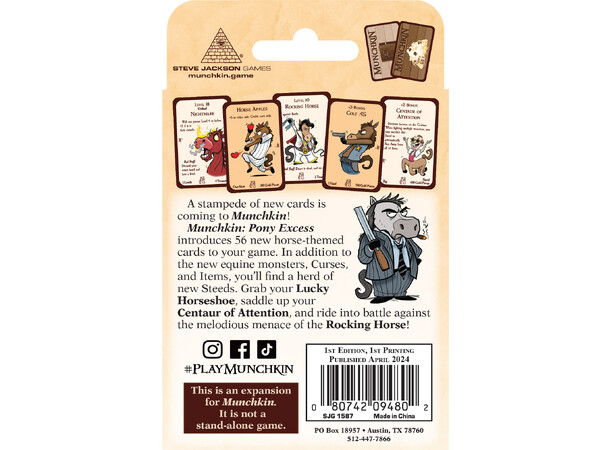 Munchkin Pony Excess Expansion Utvidelse til Munchkin 
