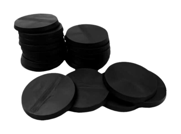 Plastbas Svart Round - 28.5mm (20 st) Green Stuff World 