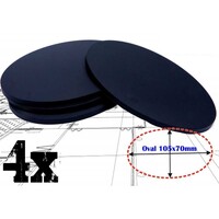 Plastic Bases - Oval 105x70mm (4 st) Green Stuff World