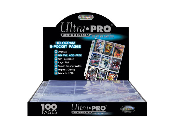 Plastlomme 3-Pocket - 100 stk Ultra Pro Premium Pages