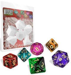 RPG Dice Moulds (6 st) Green Stuff World