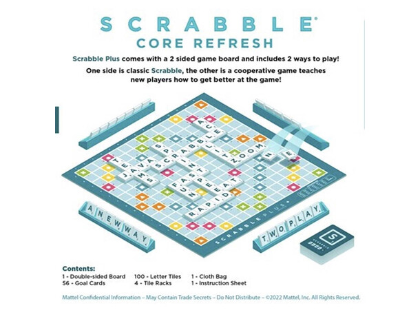Scrabble Original 2-i-1 Brettspill Norsk utgave 