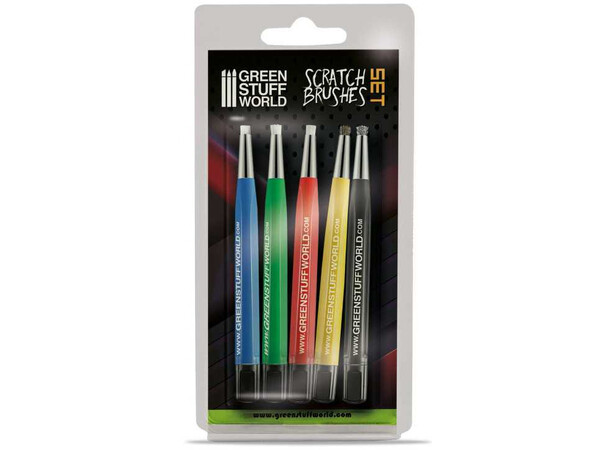 Scratch Brushes Set - 5 st Green Stuff World 