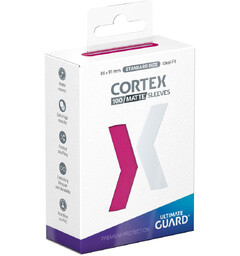 Sleeves Cortex Rosa MATTE x100 66x91 Ultimate Guard Standard Size