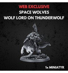 Space Wolves Wolf Lord on Thunderwolf Warhammer 40K