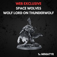Space Wolves Wolf Lord on Thunderwolf Warhammer 40K