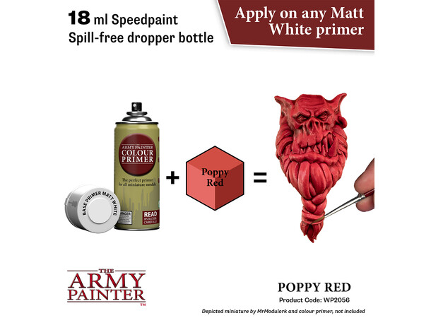 Speedpaint 2.0 Poppy Red Army Painter - 18ml