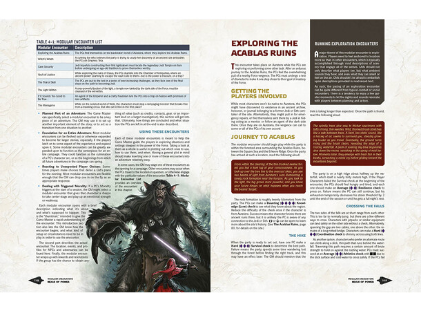 Star Wars RPG F&D Nexus of Power Force & Destiny Roleplaying Game 
