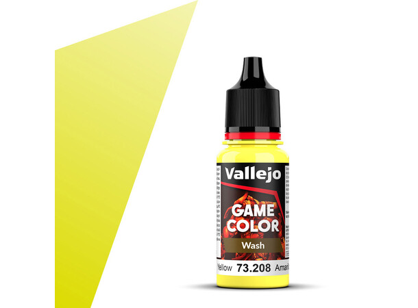Vallejo Game Color Yellow Wash 18ml - Wash 