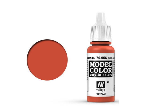 Vallejo Model Color Clear Orange 17ml Tilsvarer 4682AP | 4302AP | X-6 