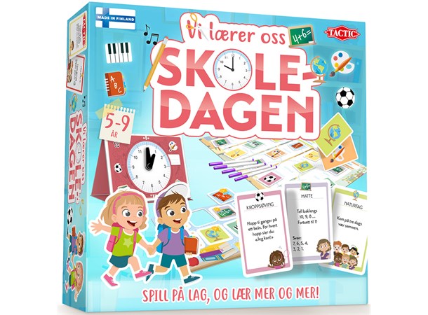 Vi lærer oss skoledagen Lærespill Norsk utgave