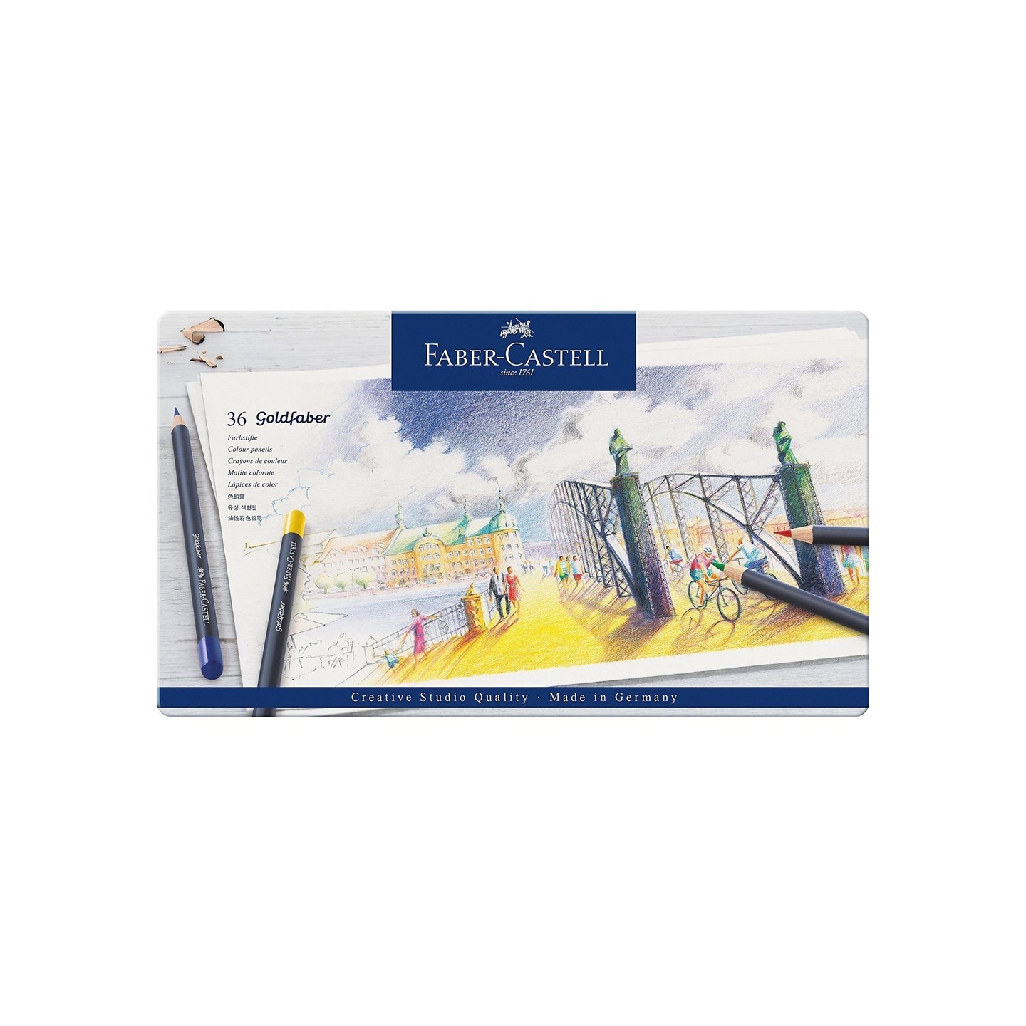 Faber Castell Goldfaber Fargeblyanter 36 fargeblyanter i tinnboks
