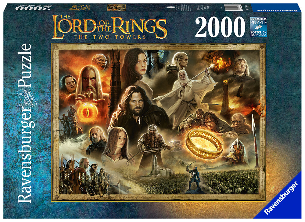 LotR The Two Towers 2000 biter Ravensburger Puzzle Puslespill