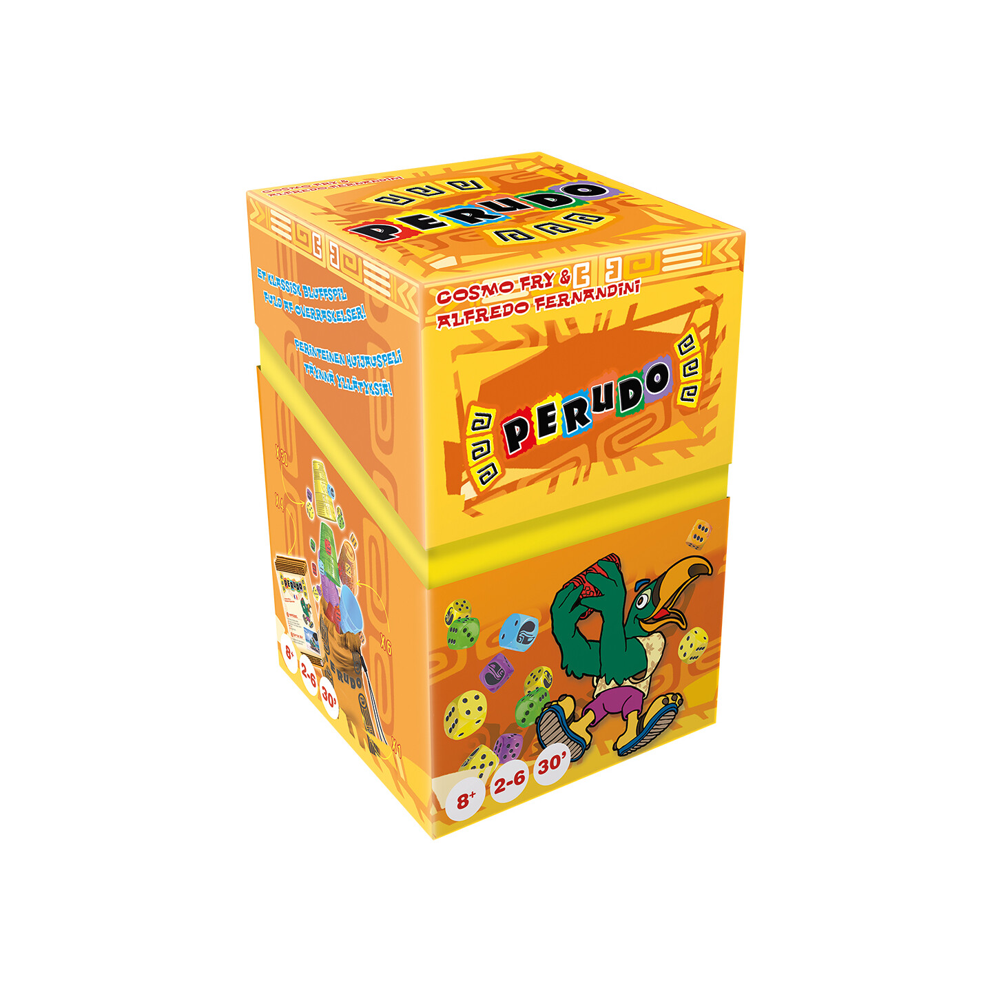 Perudo Brettspill - Norsk utgave (Liars Dice, Bluff, Dudo, Raffle)